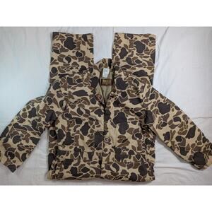 Vintage Walls Duck Camo Coveralls Jumpsuit Hunting Men’s Large Regular Made USA